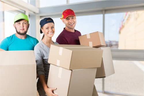 Detailed packing process showcasing secure handling of belongings