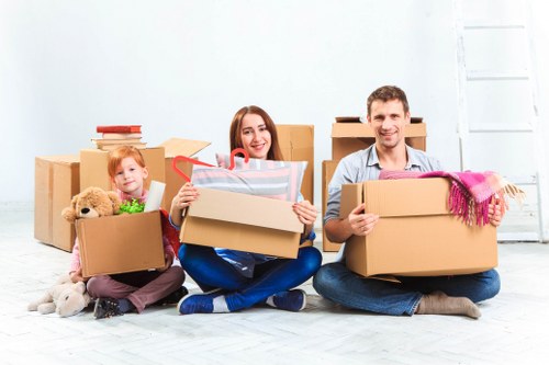 Professional packing and moving service van in Ruislip