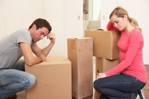 Modern moving truck and equipment in Ruislip